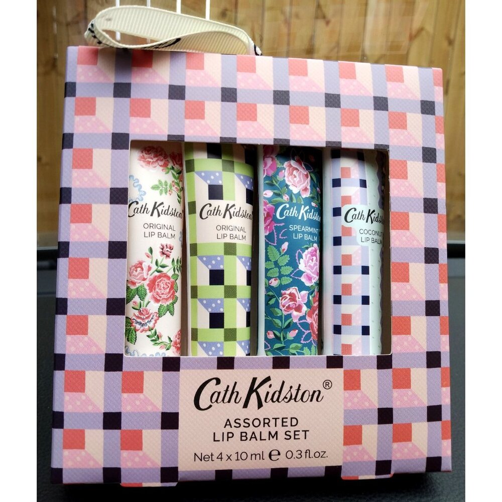 Cath Kidston 4pc Lip Balm Set - Roots & Raindrops